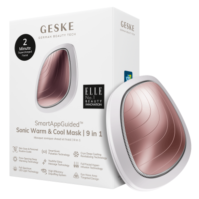 Звукова маска тепло та холод GESKE Sonic Warm & Cool Mask 9 в 1 пудровий