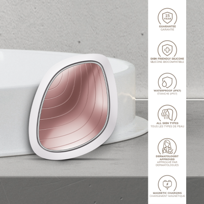 Звукова маска тепло та холод GESKE Sonic Warm & Cool Mask 9 в 1 пудровий