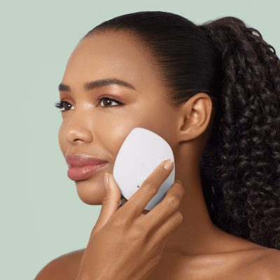 Звукова маска тепло та холод GESKE Sonic Warm & Cool Mask 9 в 1 пудровий