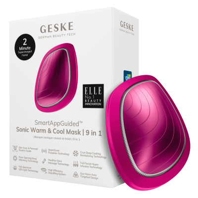 Звукова маска тепло та холод GESKE Sonic Warm & Cool Mask 9 в 1 пурпуровий