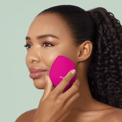 Звукова маска тепло та холод GESKE Sonic Warm & Cool Mask 9 в 1 пурпуровий