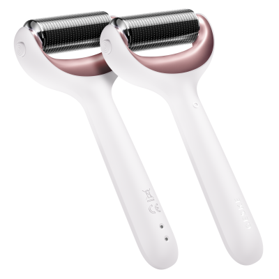 Електронний ролик для обличчя та тіла з мікроголками GESKE MicroNeedle Face & Body Roller 8 в 1 пудровий Електронний ролик для обличчя та тіла з мікроголками GESKE MicroNeedle Face & Body Roller 8 в 1 пудровий