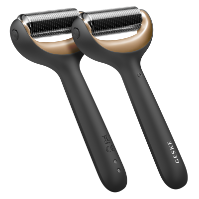 Електронний ролик для обличчя та тіла з мікроголками GESKE MicroNeedle Face & Body Roller 8 в 1 сірий Електронний ролик для обличчя та тіла з мікроголками GESKE MicroNeedle Face & Body Roller 8 в 1 сірий