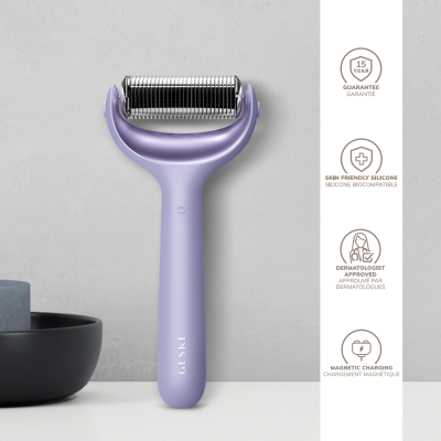 Електронний ролик для обличчя та тіла з мікроголками GESKE MicroNeedle Face & Body Roller 8 в 1 фіолетовий Електронний ролик для обличчя та тіла з мікроголками GESKE MicroNeedle Face & Body Roller 8 в 1 фіолетовий