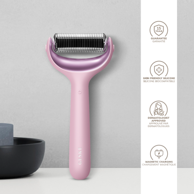 Електронний ролик для обличчя та тіла з мікроголками GESKE MicroNeedle Face & Body Roller 8 в 1 рожевий Електронний ролик для обличчя та тіла з мікроголками GESKE MicroNeedle Face & Body Roller 8 в 1 рожевий
