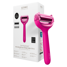 Електронний ролик для обличчя та тіла з мікроголками GESKE MicroNeedle Face & Body Roller 8 в 1 пурпуровий