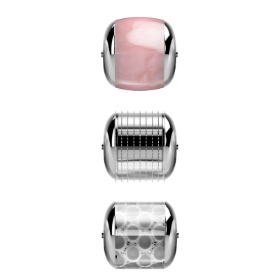 Електронний ролик для обличчя з мікроголками GESKE MicroNeedle Face Roller 9 в 1 фіолетовий