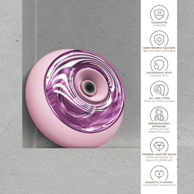 Звуковий масажер для обличчя та тіла GESKE Sonic Cool & Warm Face and Body Massager 9 в 1 рожевий
