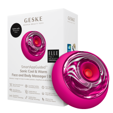 Звуковий масажер для обличчя та тіла GESKE Sonic Cool & Warm Face and Body Massager 9 в 1 пурпуровий
