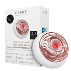 Звуковий масажер для обличчя та тіла GESKE Sonic Cool & Warm Face and Body Massager 9 в 1 пудровий