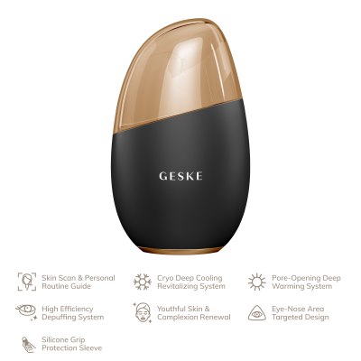 Масажер для очей та обличчя GESKE Cool & Warm Eye and Face Massager 7 в 1 сірий Масажер для очей та обличчя GESKE Cool & Warm Eye and Face Massager 7 в 1 сірий