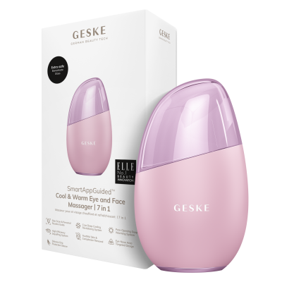 Масажер для очей та обличчя GESKE Cool & Warm Eye and Face Massager 7 в 1 рожевий