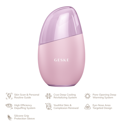 Масажер для очей та обличчя GESKE Cool & Warm Eye and Face Massager 7 в 1 рожевий Масажер для очей та обличчя GESKE Cool & Warm Eye and Face Massager 7 в 1 рожевий