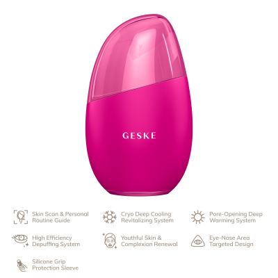 Масажер для очей та обличчя GESKE Cool & Warm Eye and Face Massager 7 в 1 пурпуровий Масажер для очей та обличчя GESKE Cool & Warm Eye and Face Massager 7 в 1 пурпуровий