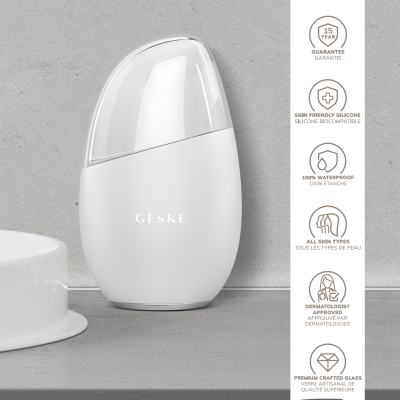 Массажер для глаз и лица GESKE Cool & Warm Eye and Face Massager 7 в 1 белый