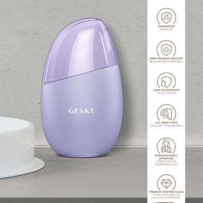 Масажер для очей та обличчя GESKE Cool & Warm Eye and Face Massager 7 в 1 фіолетовий Масажер для очей та обличчя GESKE Cool & Warm Eye and Face Massager 7 в 1 фіолетовий