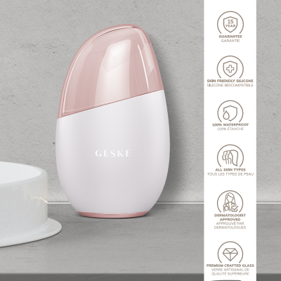 Масажер для очей та обличчя GESKE Cool & Warm Eye and Face Massager 7 в 1 пудровий Масажер для очей та обличчя GESKE Cool & Warm Eye and Face Massager 7 в 1 пудровий
