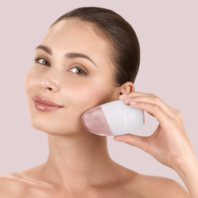 Масажер для очей та обличчя GESKE Cool & Warm Eye and Face Massager 7 в 1 пудровий Масажер для очей та обличчя GESKE Cool & Warm Eye and Face Massager 7 в 1 пудровий