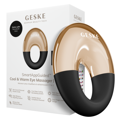 Масажер для очей GESKE Cool & Warm Eye Massager 7 в 1 сірий