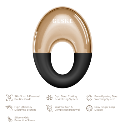 Масажер для очей GESKE Cool & Warm Eye Massager 7 в 1 сірий Масажер для очей GESKE Cool & Warm Eye Massager 7 в 1 сірий