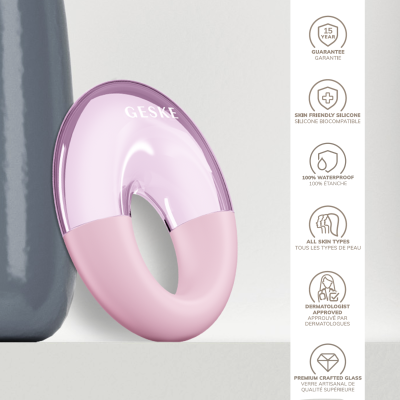 Масажер для очей GESKE Cool & Warm Eye Massager 7 в 1 рожевий