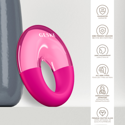 Масажер для очей GESKE Cool & Warm Eye Massager 7 в 1 пурпуровий
