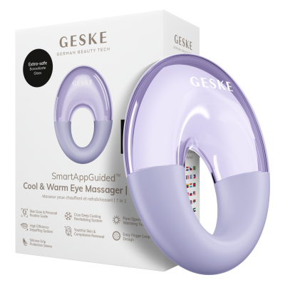 Масажер для очей GESKE Cool & Warm Eye Massager 7 в 1 фіолетовий