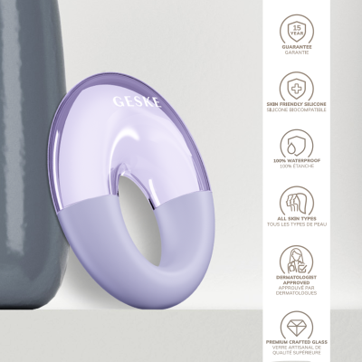 Масажер для очей GESKE Cool & Warm Eye Massager 7 в 1 фіолетовий
