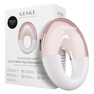 Масажер для очей GESKE Cool & Warm Eye Massager 7 в 1 пудровий