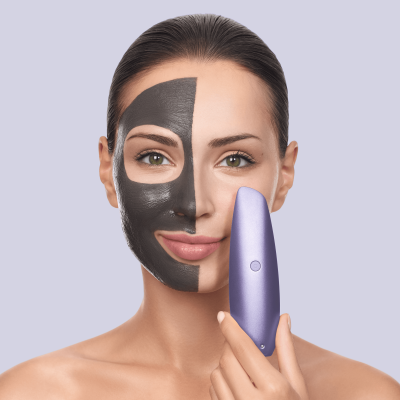 Безконтактна магнітна пілінг маска GESKE Touchless Magnetic Peeling Mask 5 в 1 фіолетовий