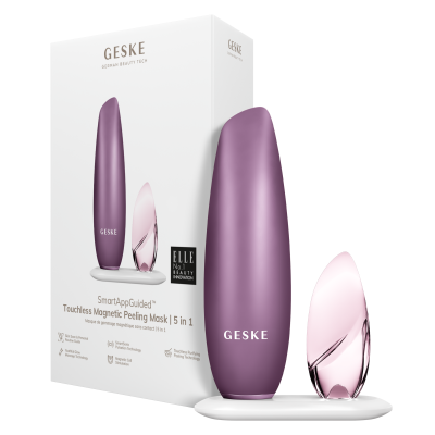Безконтактна магнітна пілінг маска GESKE Touchless Magnetic Peeling Mask 5 в 1 рожевий