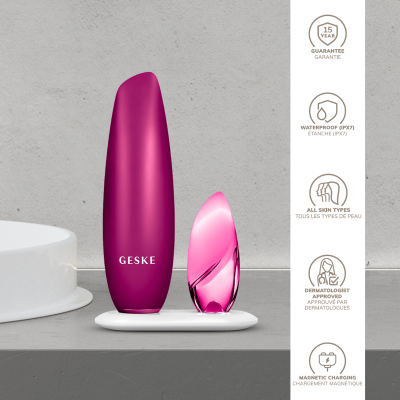 Безконтактна магнітна пілінг маска GESKE Touchless Magnetic Peeling Mask 5 в 1 пурпуровий