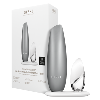 Безконтактна магнітна пілінг маска GESKE Touchless Magnetic Peeling Mask 5 в 1 білий