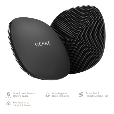 Щітка для обличчя GESKE Facial Brush 4 в 1 сірий