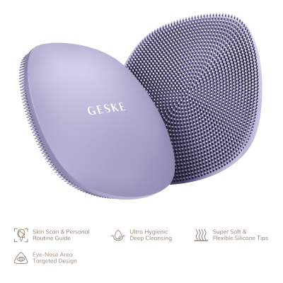 Щітка для обличчя GESKE Facial Brush 4 в 1 фіолетовий Щітка для обличчя GESKE Facial Brush 4 в 1 фіолетовий