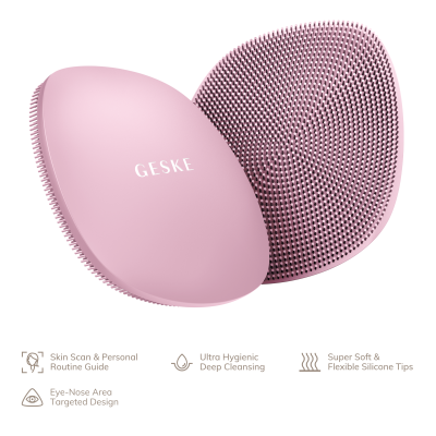 Щітка для обличчя GESKE Facial Brush 4 в 1 рожевий Щітка для обличчя GESKE Facial Brush 4 в 1 рожевий