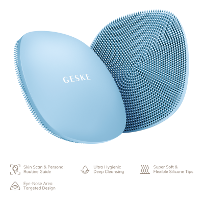Щітка для обличчя GESKE Facial Brush 4 в 1 аквамарин