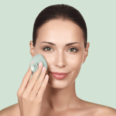 Щітка для обличчя GESKE Facial Brush 4 в 1 зелений з тримачем Щітка для обличчя GESKE Facial Brush 4 в 1 зелений з тримачем