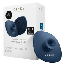 Щітка для обличчя GESKE Facial Brush 4 в 1 темно-синій з тримачем