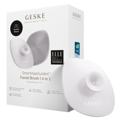 Щітка для обличчя GESKE Facial Brush 4 в 1 пудровий з тримачем 
