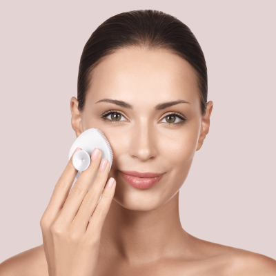 Щітка для обличчя GESKE Facial Brush 4 в 1 білий з тримачем Щітка для обличчя GESKE Facial Brush 4 в 1 білий з тримачем