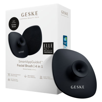 Щітка для обличчя GESKE Facial Brush 4 в 1 сірий з тримачем 