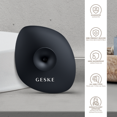 Щітка для обличчя GESKE Facial Brush 4 в 1 сірий з тримачем Щітка для обличчя GESKE Facial Brush 4 в 1 сірий з тримачем