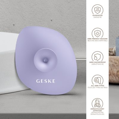 Щітка для обличчя GESKE Facial Brush 4 в 1 фіолетовий з тримачем Щітка для обличчя GESKE Facial Brush 4 в 1 фіолетовий з тримачем