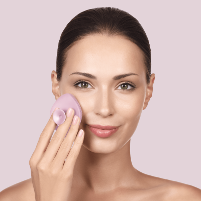 Щітка для обличчя GESKE Facial Brush 4 в 1 рожевий з тримачем Щітка для обличчя GESKE Facial Brush 4 в 1 рожевий з тримачем