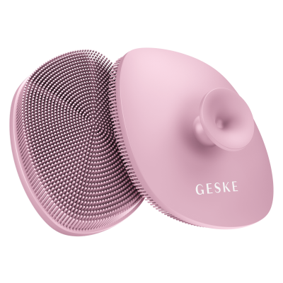 Щітка для обличчя GESKE Facial Brush 4 в 1 рожевий з тримачем Щітка для обличчя GESKE Facial Brush 4 в 1 рожевий з тримачем