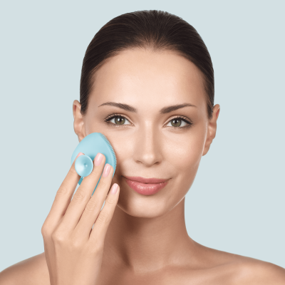 Щітка для обличчя GESKE Facial Brush 4 в 1 бірюзовий з тримачем Щітка для обличчя GESKE Facial Brush 4 в 1 бірюзовий з тримачем