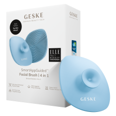 Щітка для обличчя GESKE Facial Brush 4 в 1 аквамарин з тримачем