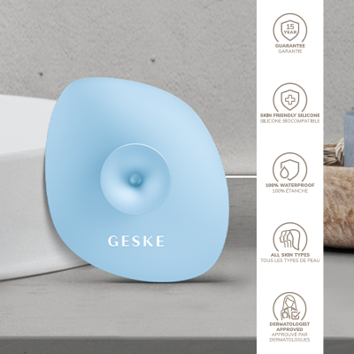 Щітка для обличчя GESKE Facial Brush 4 в 1 аквамарин з тримачем Щітка для обличчя GESKE Facial Brush 4 в 1 аквамарин з тримачем