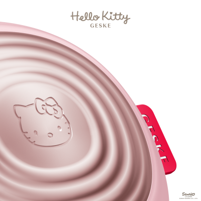 Електронна звукова термо щітка для обличчя GESKE Sonic Thermo Facial Brush 5 в 1 by Hello Kitty рожевий